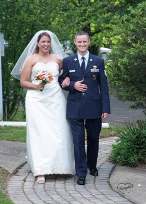 Military happy couple